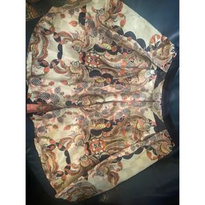 Off White PEDZ Baimai silk print skirt